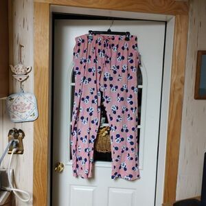 New Disney Mickey Mouse Pink Pajama Pants Size Women's 3X. 